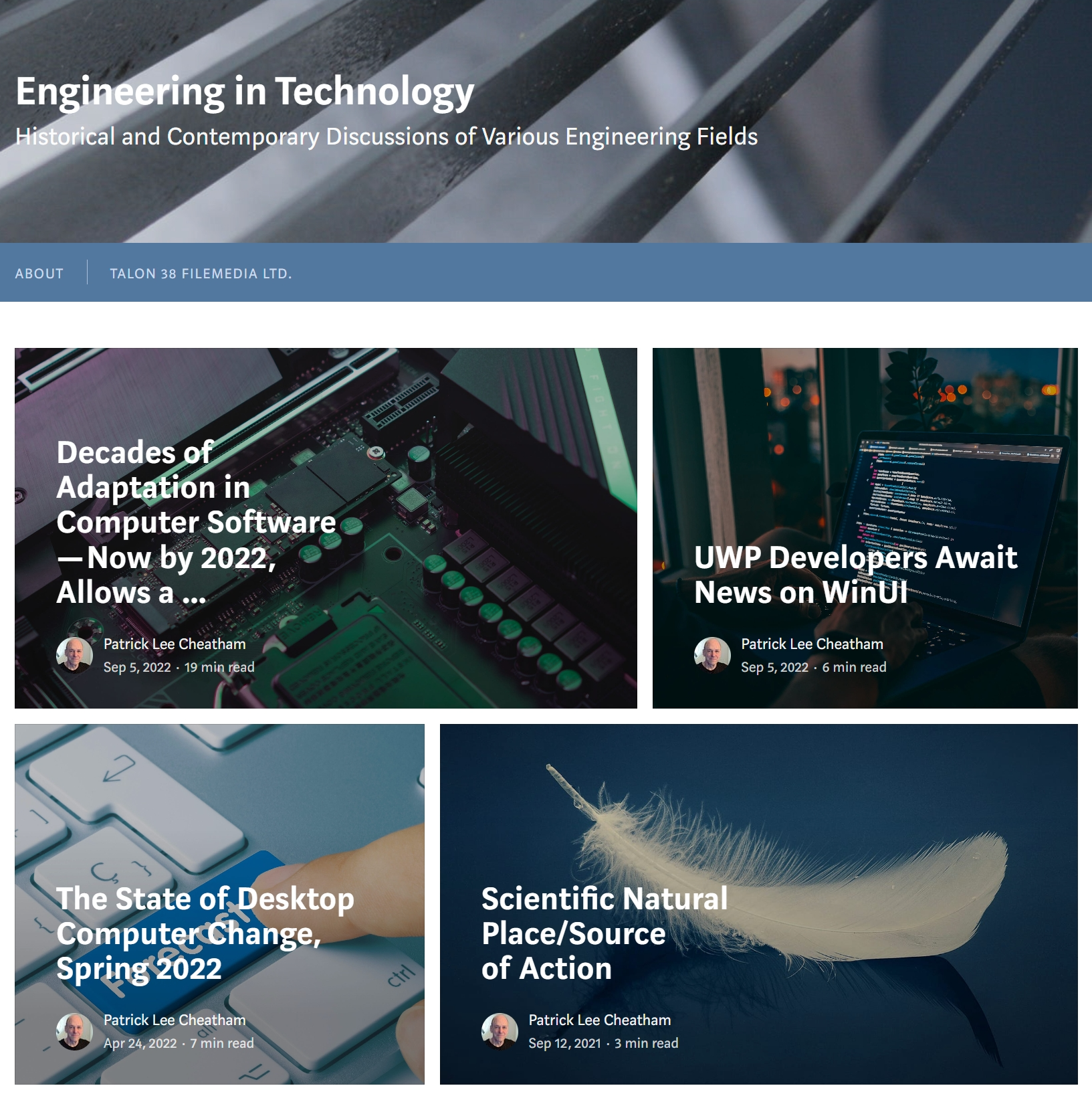 Engineering in Technology publication snapshot